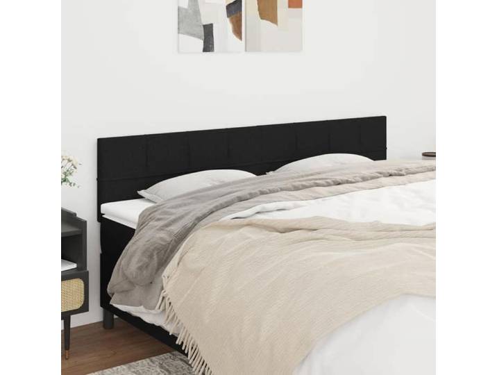 Têtes de lit Noir 180x5x78/88 cm Tissu 346076