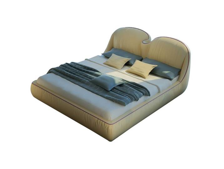 Xlmoebel Polsterbett Luxuriöses Leder Doppelbett für modernes Schlafzimmerdesign (Doppelbett, 1-tlg., Leder Doppelbett 160x239 cm), Made in Europa
