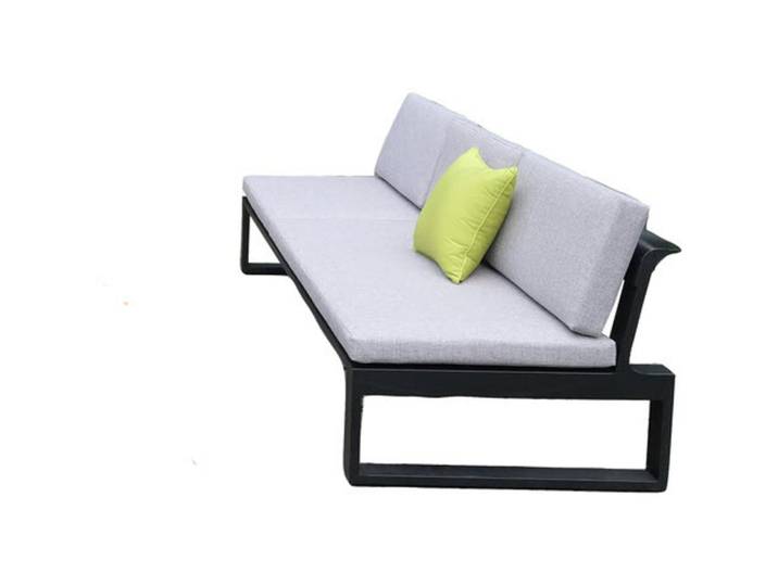 Gartenlounge Flul anthrazit Aluminium 4 B 200 T 80 cm
