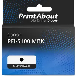 Druckerpatrone kompatibel mit Canon PFI-5100 MBK - Mattschwarz