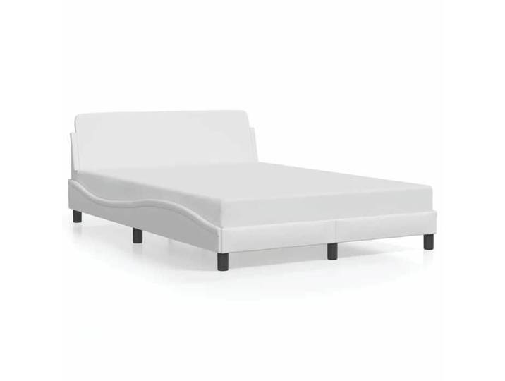 NOUVEAU Lit double pour dormir - Cadre de lit Dover - blanc - 140x190 cm similicuir - Adulte/enfant 67686