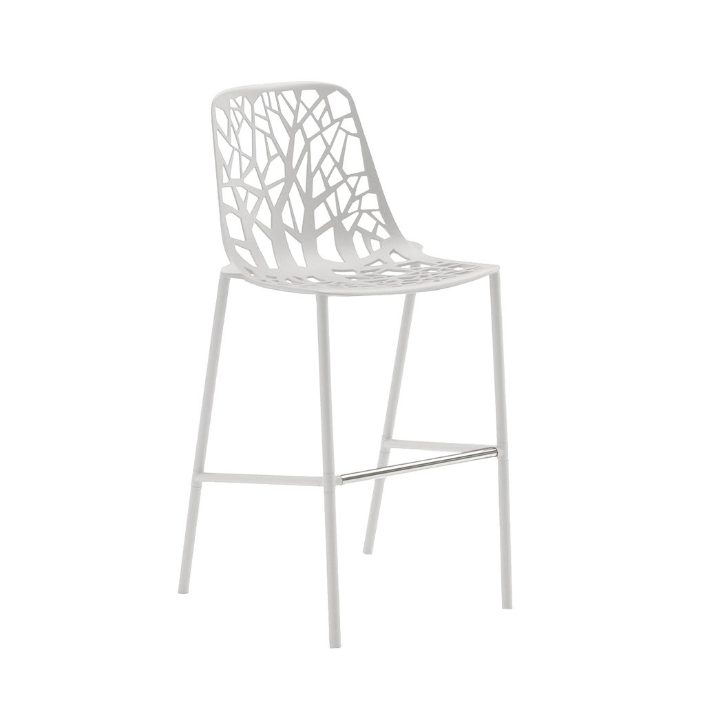 Fast Forest Outdoor Barhocker, H 65cm (weiß (1, White)) weiß (1, White) 6803-1