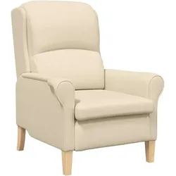 vidaXL Sessel Creme 76 x 94 x 102 cm Stoff