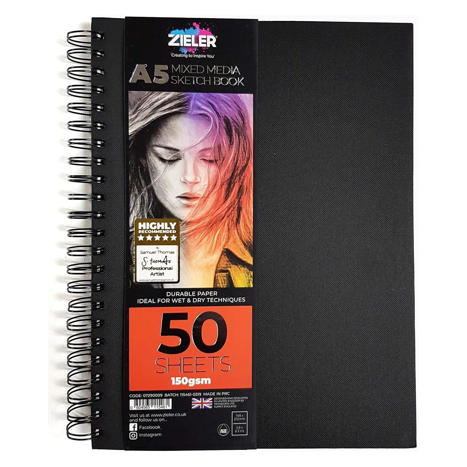 Zieler Skitsebog HardcoverSPIRAL A5 150g (A5, Harter Einband) (Z07290009)