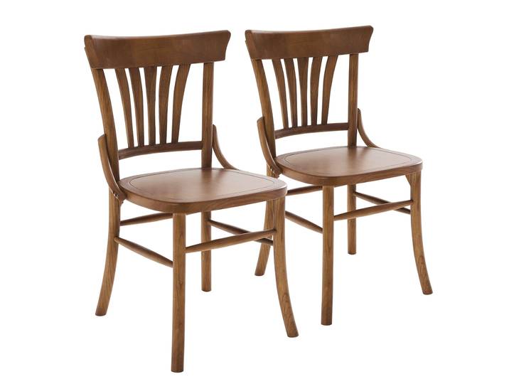 Bistrostühle aus Ulmenholz - 2er-Set