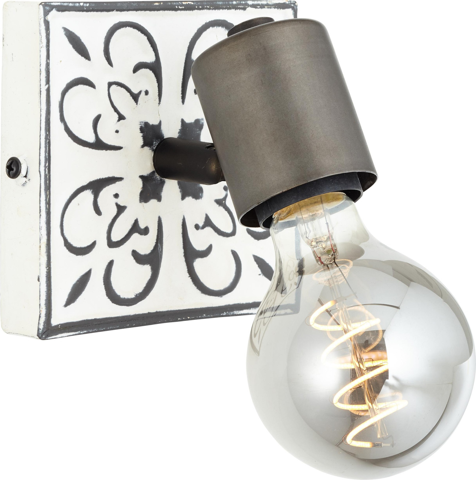 Brilliant Vagos LED wandlamp, zwart/wit