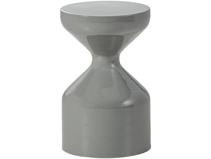 Livetastic Beistelltisch Floyd, Hellgrau, Metall, rund, Säule, 30x47x30 cm, Wohnzimmer, Wohnzimmertische, Beistelltische, Beistelltische Metall