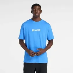 NEW BALANCE Herren Shirt Wavey T-Shirt, Größe 2XL in Blau 6122