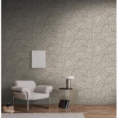 Fototapete LIVING WALLS "The Wall 4 Graphics – Geometrische 3D-Formen Vlies-Fototapete", beige (natur), B:1,59m H:0m L:2,8m, Vinyl, Vlies, Tapeten, Geometrische 3D-Formen mit markanter 3D-Wirkung