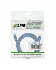 InLine Patchkabel F/UTP Cat.5e blau 0,3m FTP UTP 0,3 m 2x RJ-45 (71533B)