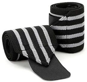 Uplift Essentials Heavy Duty Gym Training Wrist Wraps (2 PCS) white