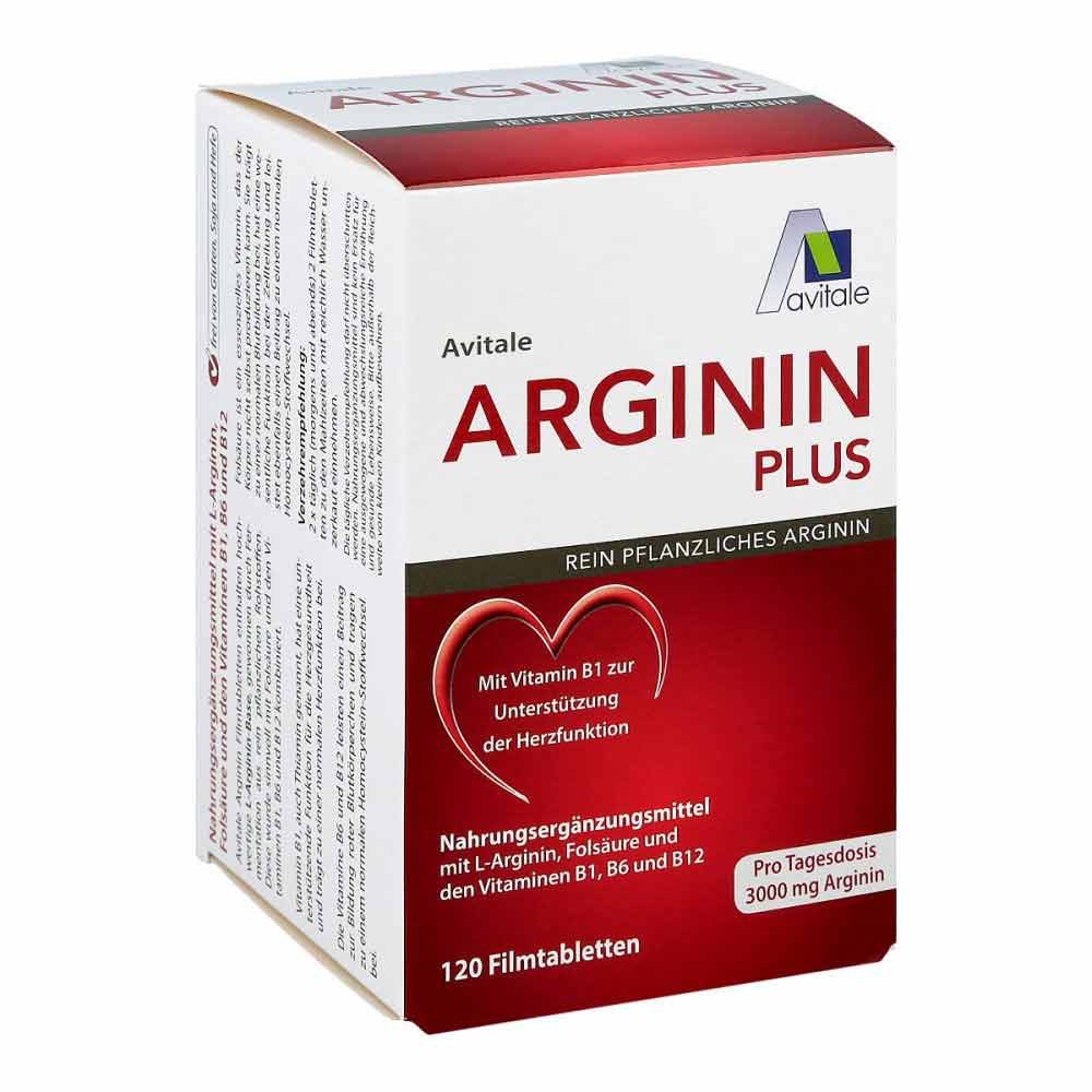 Avitale GmbH Arginin plus Vitamin B1+B6+B12+Folsäure Filmtabletten 12470509