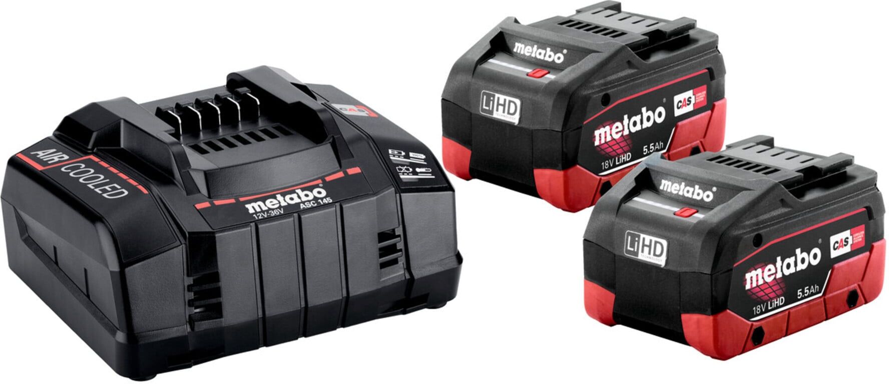 METABO Akku-Starter-Set LiHD, Akkukapazität: 5,5Ah (685122000)