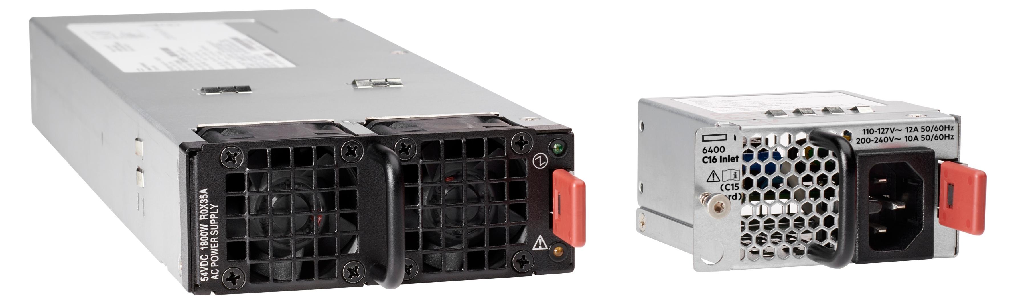 HPE Aruba Networking CX 6400 1800W Power Supply with C16 Inlet Accessory, Stromversorgung, Aruba CX 6400, 1800 W, 110 - 240 V, 50 - 60 Hz, 80 PLUS Platinum