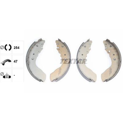 Textar Bremsbackensatz [Hersteller-Nr. 91051300] für Suzuki, Geo