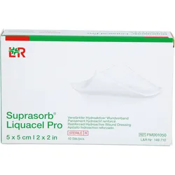 Suprasorb Liquacel pro 5x5 cm Kompressen 10 ST