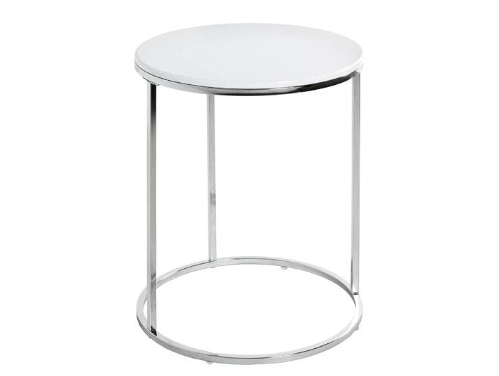 Bout de canapé Molac Ø 40cm Blanc