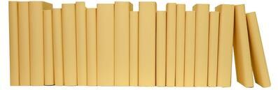 Booth & Williams Decorative Books - Sunflower Paper Wrapped Books - Yellow Books By The Foot