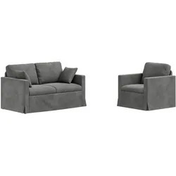 vidaXL, Sofa + Bettsofa, Mamelos (1-Sitzer +2-Sitzer (120 cm))