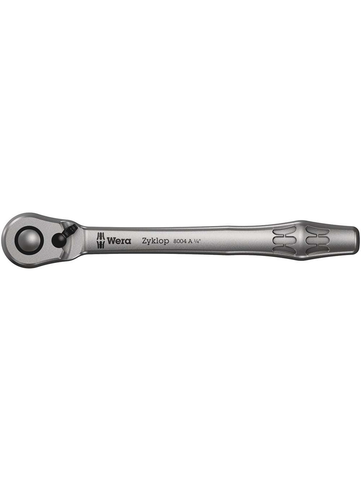Wera 8004 A Zyklop Metal-Knarre mit Umschalthebel mit 1/4"-Antrieb, 1/4 Zoll x 141.0 mm