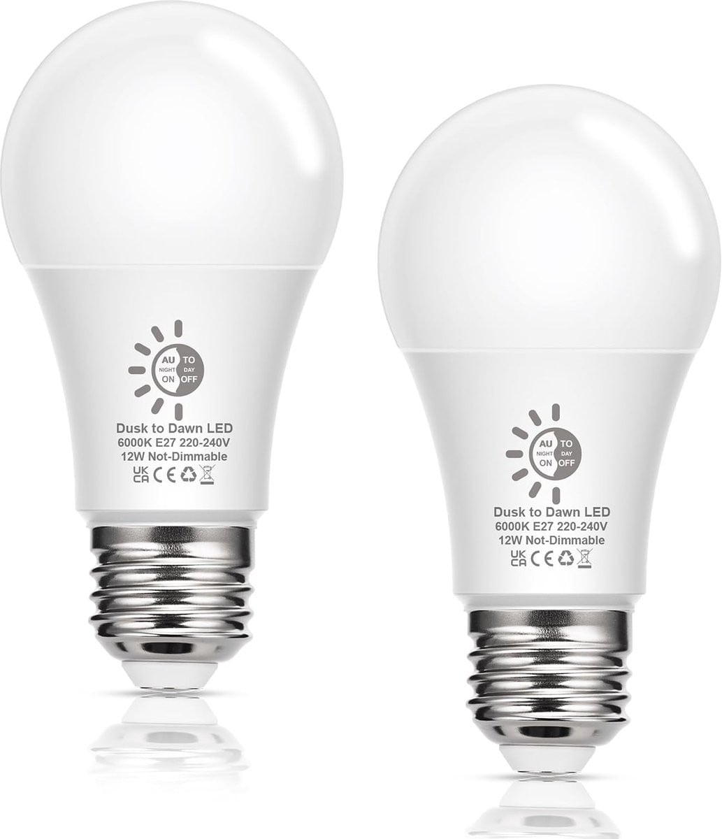 Merkloze LED-gloeilamp E27 A60, 12W, Koud Wit 6000K, 1100 Lumen, Vervangt 100W