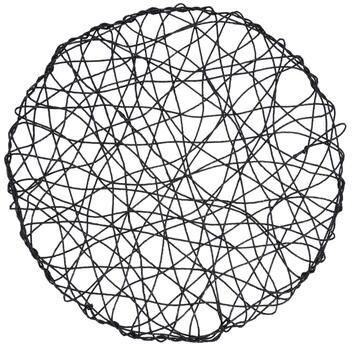 Saro Lifestyle Round Placemats With Wire Nest Design (Set of 4)