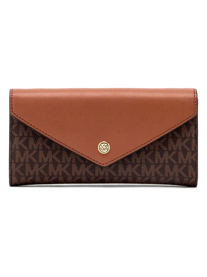 Michael Kors Geldbörse in Dunkelbraun/ Camel - (B)19 x (H)10 x (T)4 cm - onesize