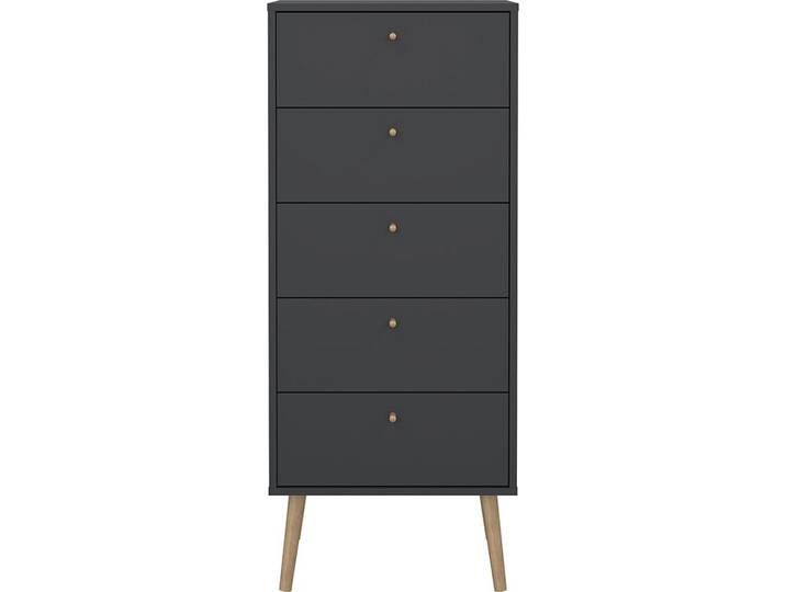 Bodo Kommode 5 Schubladen matte grau.