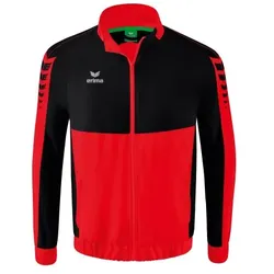Erima Six Wings Präsentationsjacke Kinder - rot/schwarz - 164