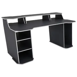 Gamingtisch Matrix Anthrazit/Weiß