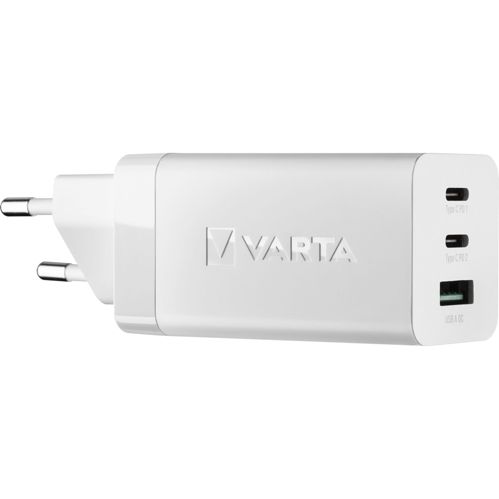 Varta High Speed Charger 65W GaN 2x USB C + USB A Type 57956