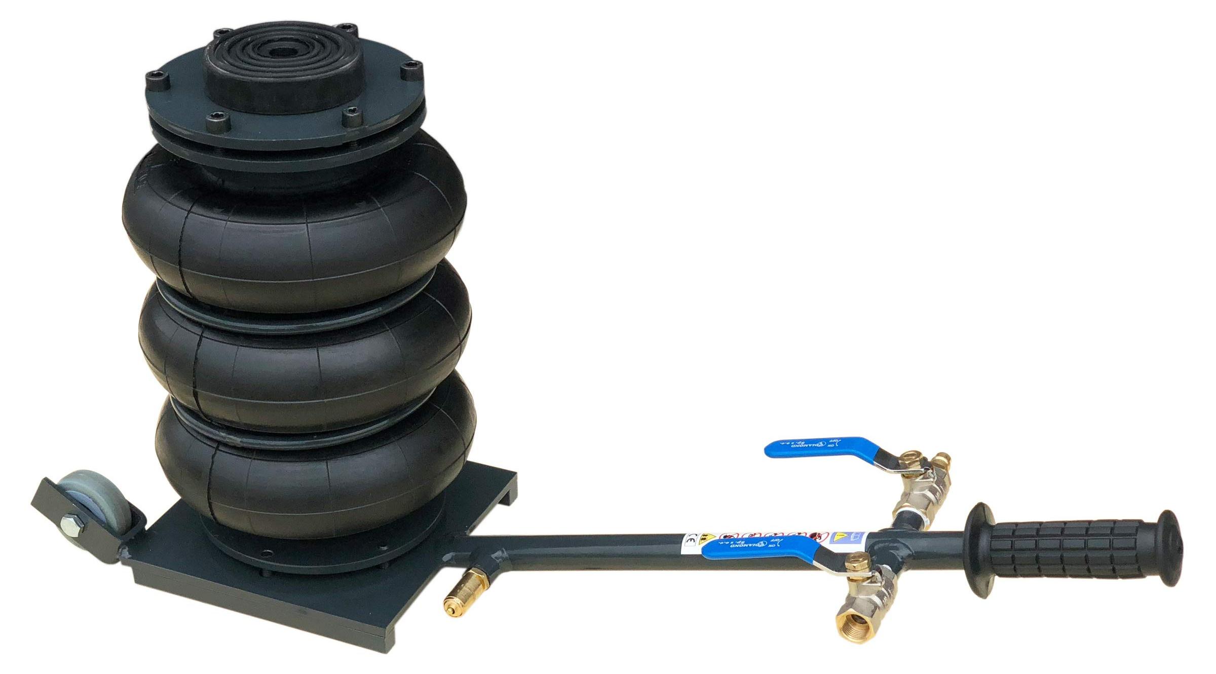 Hydraulischer Wagenheber - Maximale Tragfähigkeit: 2 Tonnen - Aus legiertem Stahl - Schwarz
