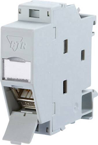 Metz Connect 130B117003-E Netzwerkdose Hutschiene CAT 6a Lichtgrau (RAL 7035)