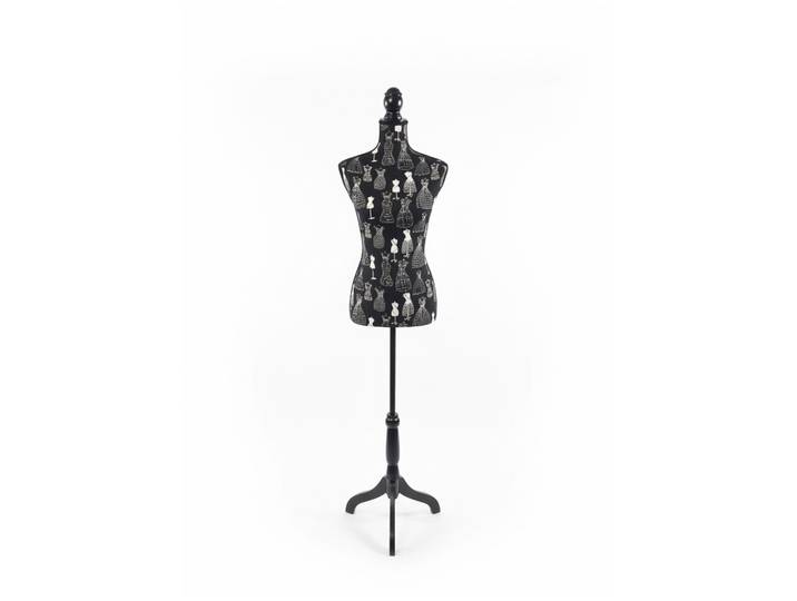 Weibliche Schneiderpuppe 36/38 Mode Creme-Schwarz