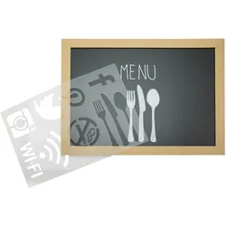 Securit® Set mit 6 Schablonen für Kreidemarker