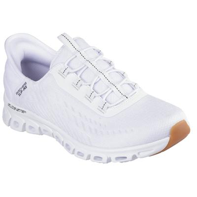 Slip-On Sneaker SKECHERS "GLIDE-STEP-TRANQUILITY", Damen, Gr. 36, schwarz-weiß (weiß, schwarz), Textil, Schuhe, Slipper, Freizeitschuh mit Slip-Ins Technologie