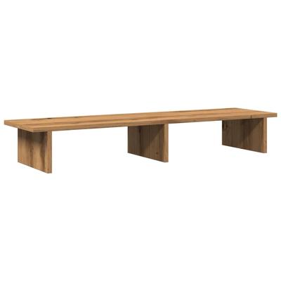 Helloshop26 - Monitorständer Tischmöbel handgefertigte Büromöbel 100 x 27 x 15 cm Holzwerkstoff braun 02_0044910
