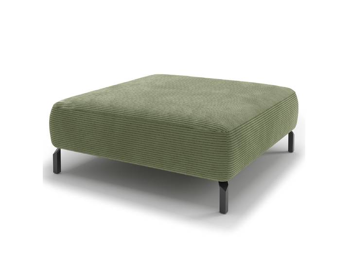 Polsterhocker 43cm Grün Cordstoff Catia: Moosgrün