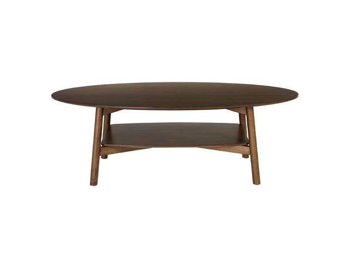Table basse ovale en bois foncé L120 cm HANAE