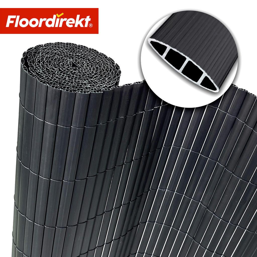 Floordirekt Sichtschutz PVC-Sichtschutz, Grau, Kunststoff, 300x100 cm, Europäischer Sicherheitsstandard, Sonnenschutz & Sichtschutz, Sichtschutz Garten, Paravents outdoor