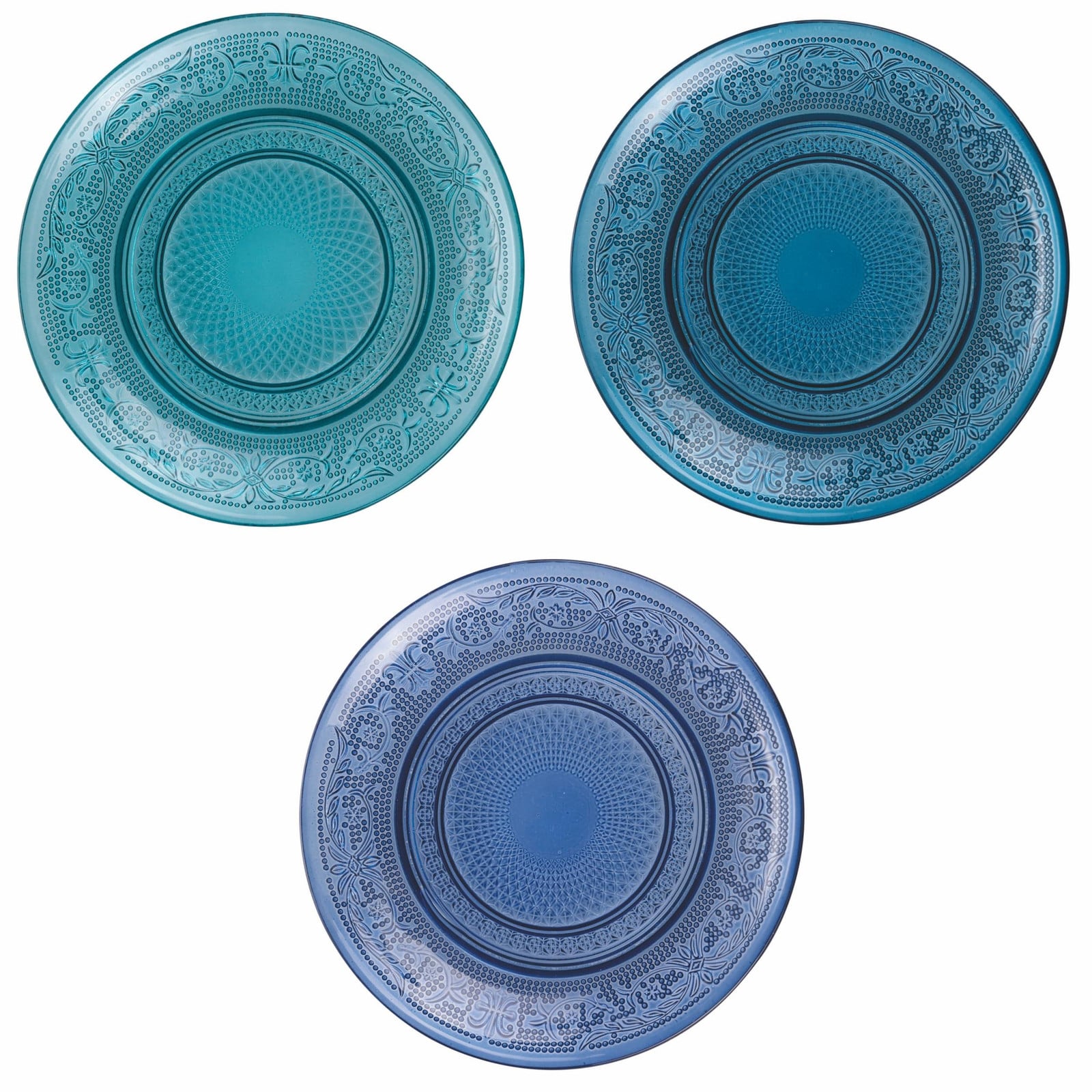 Dripio Set van 6 glazen broodtrommels Imperial Ocean diameter 15 cm