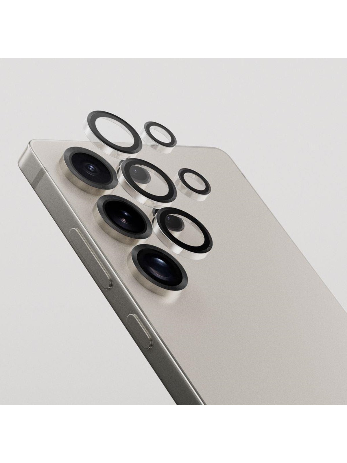 SiGN Lens protector in tempered glass for Samsung Galaxy S25 Ultra - Black/transparent