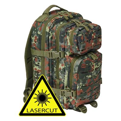 Rucksack BRANDIT "Brandit Accessoires US Cooper Lasercut medium", Gr. onesize, grün (flecktarn), Polyester, Rucksäcke Rucksack