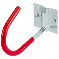 Fahrradhaken 50X60X125X90 verzinkt  rot gummiert - rot