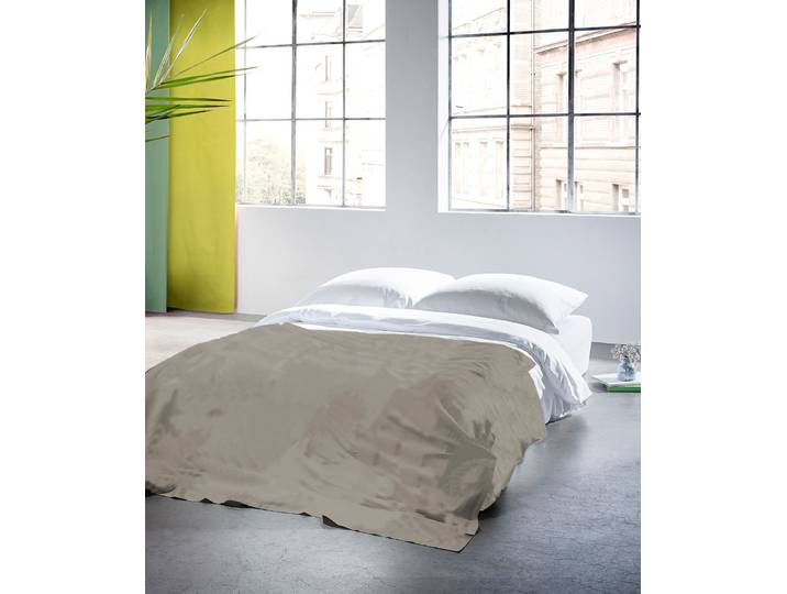 Plaid FLEURESSE Plaid , grau (grau, hellgrau), B:180cm L:270cm, Baumwolle, Leinen, Wohndecken, Plaid, Halbleinen, in Gr. 180x270 cm, Plaid