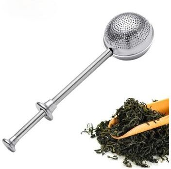 Multicon Wholesale Hub Stainless Steel Long Handle Tea Ball Infuser For Loose Leaf Tea Reusable Strainer Stainless Steel Long Handle Tea Ball Infuser For Loose Leaf Tea Reusable Strainer