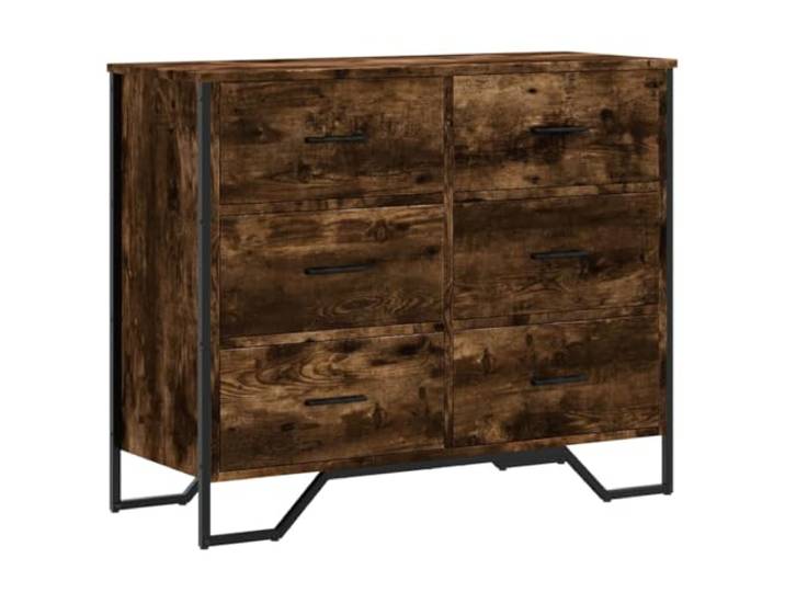 Kommode Smoke Dab mit Schubladen 91x35,5x74,5cm für Aufbewahrung Holzwerkstoff, Wetterfest, robuste Tischplatte, universelles Design, Wandmontage