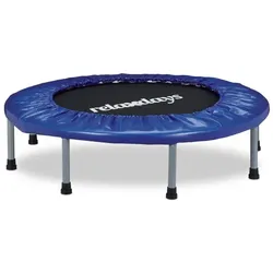 Relaxdays Indoor Trampolin Ø 95 cm Blau,Schwarz