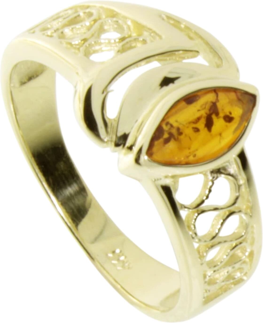 Fingerring OSTSEE-SCHMUCK "Ostsee-Schmuck Ring Anisia Ring Anisia" Gr. 62, gold (weiß, neutral), Fingerringe, Damen, 62 (19,7), Gelbgold 333, Fingerring