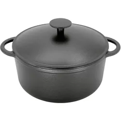 Krüger Fleischtopf 'Rustica', Pfanne + Kochtopf, Schwarz